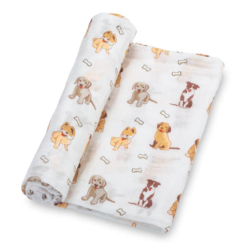 LollyBanks Swaddle Blanket Woof Woof - Baby Swaddle Blanket